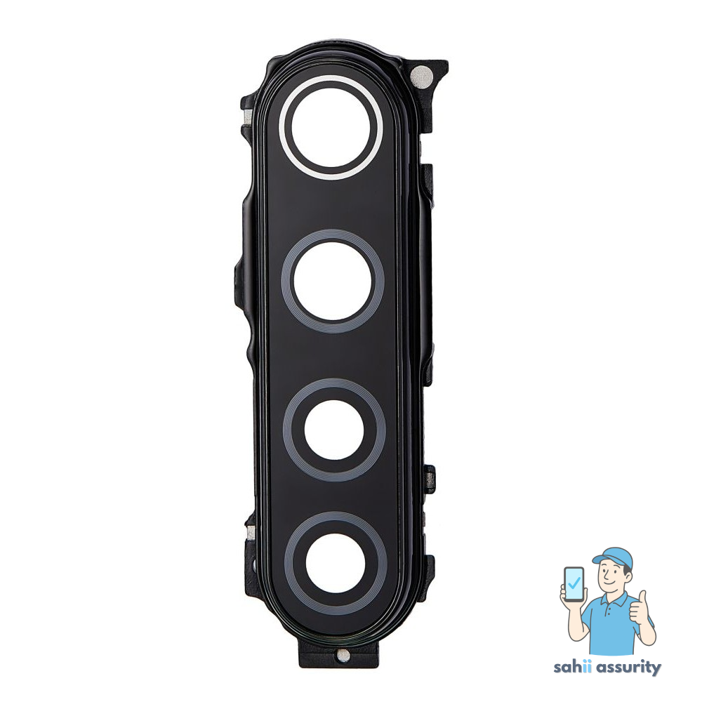 Camera Lens Glass with Frame for Xiaomi Redmi Note 8 Black thumbnail